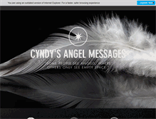 Tablet Screenshot of cyndysangelmessages.com